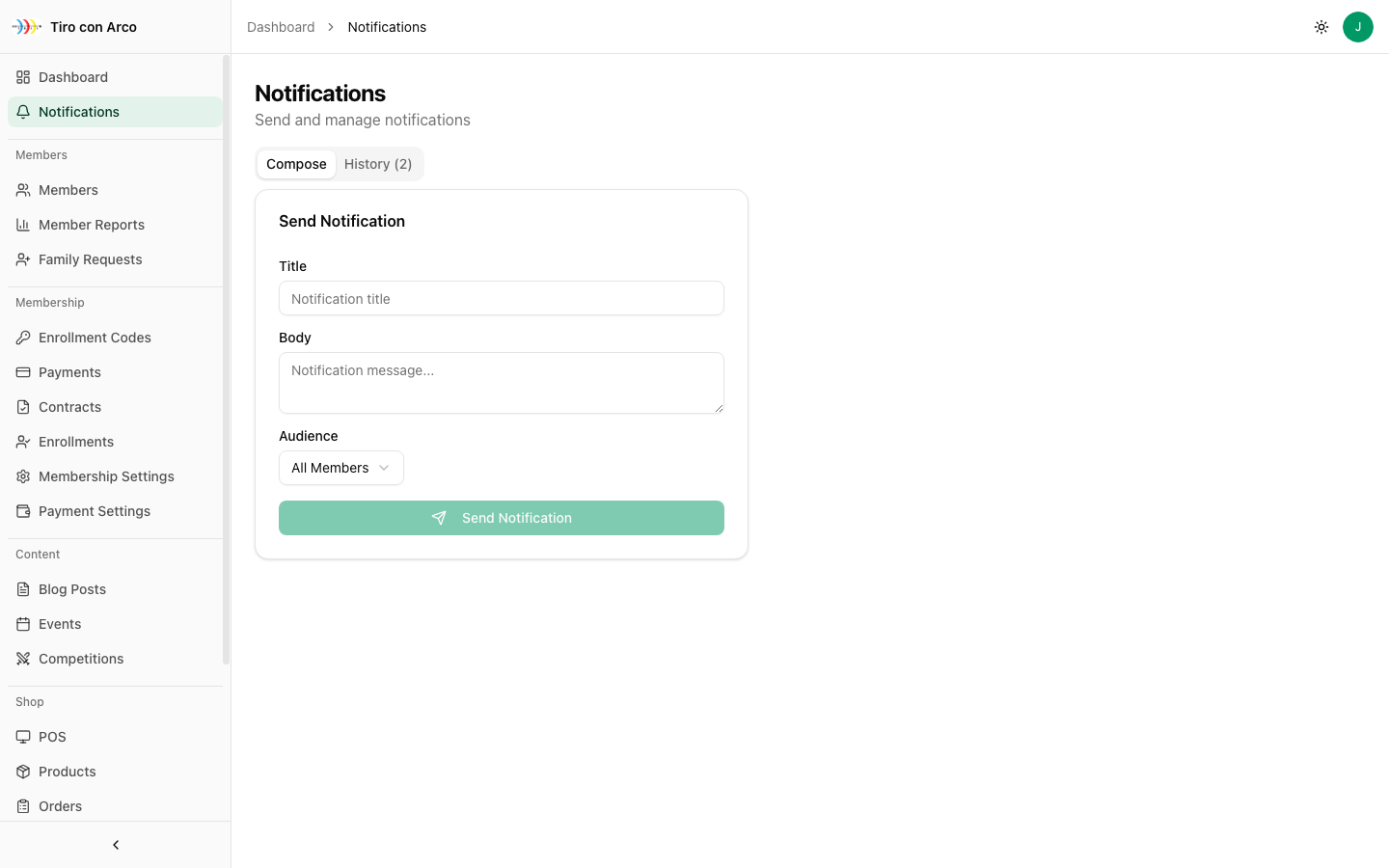 NexusSport - Notifications